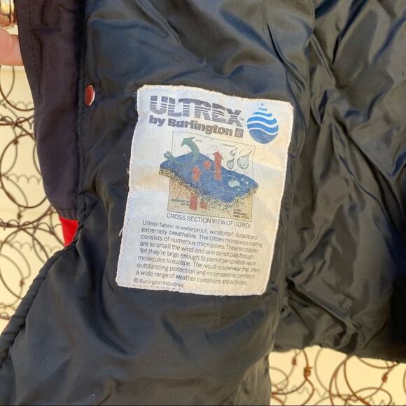 Vintage 90s Woolrich red winter ski coat jacket parka MEDIUM - Picture 8 of 12